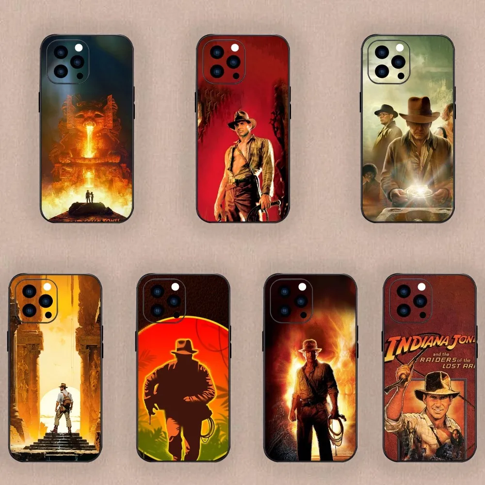 Movie Indiana Jones Phone Case For Xiaomi 12 11 Pro Redmi Note7 8 9 K40Pro Black Shell