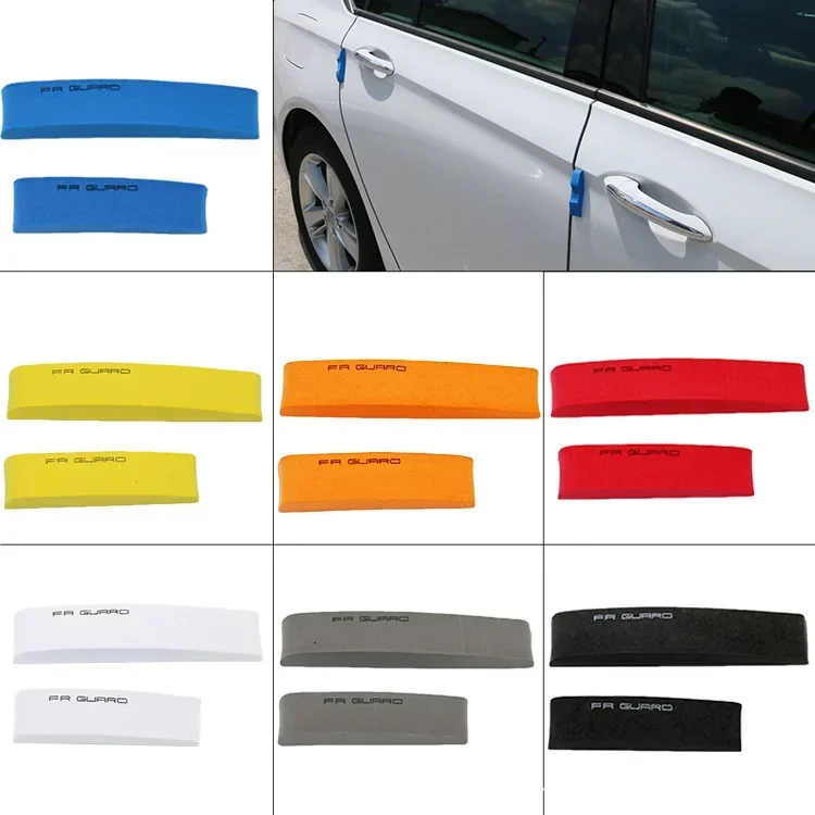 Universal 4Pcs Car Door Protector Guard Strip Scratch Protector Car Rubber Stickers Auto Door Edge Protection Car Accessories