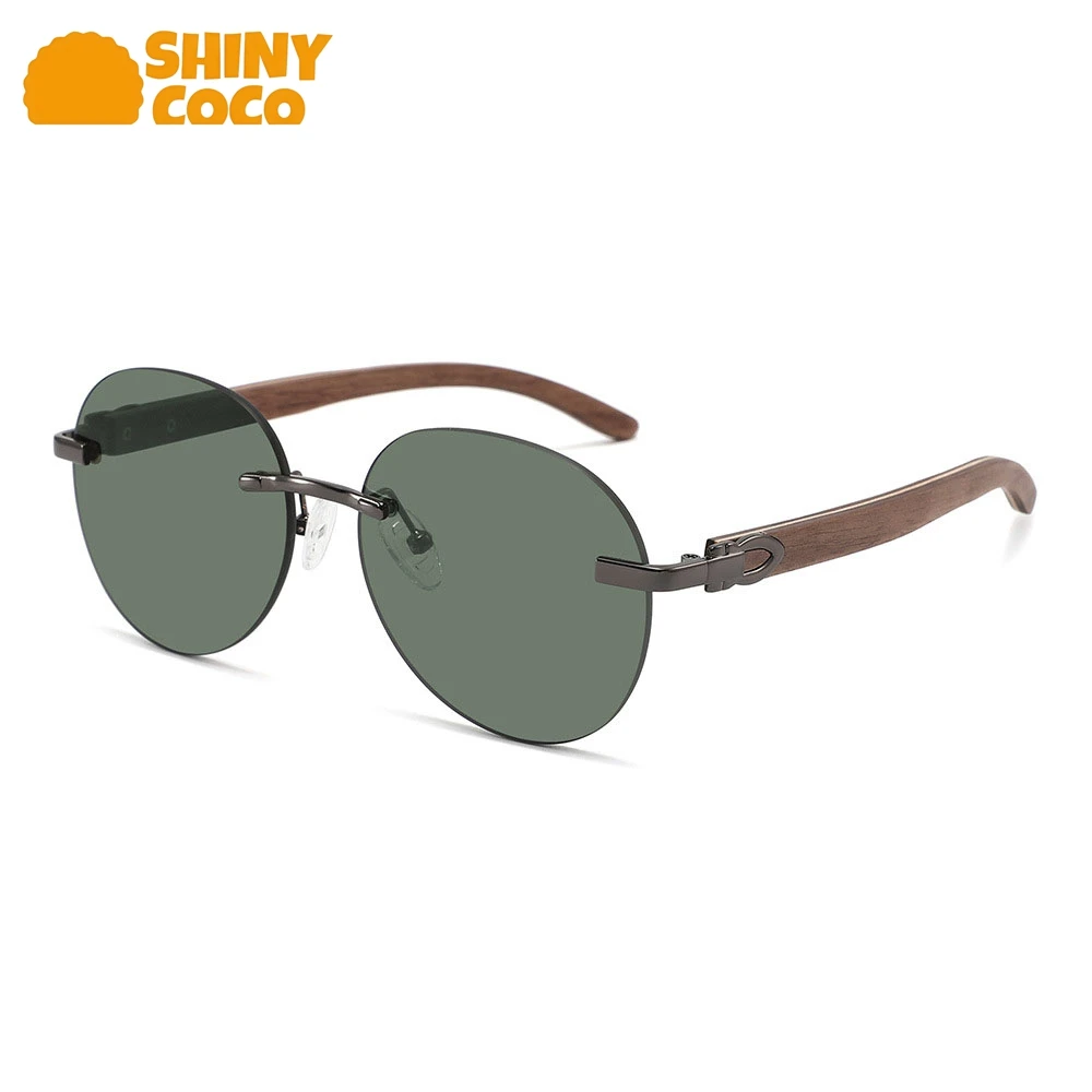 

ShinyCoCo Luxury Brand New Cross Border Borderless Sunglasses Retro Wooden Uv Resistant Sunglasses Bamboo And Wood Glasses