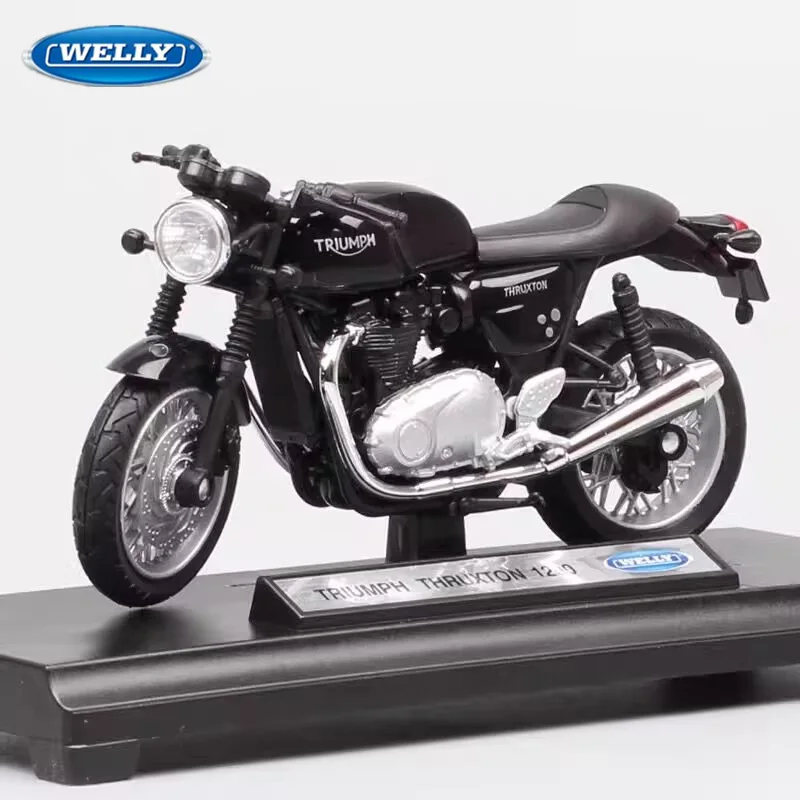 

WELLY 1:18 TRIUMPH Thruxton 1200 Alloy Sports Motorcycle Model Diecast Metal Street Racing Motorcycle Model Simulation Kids Gift