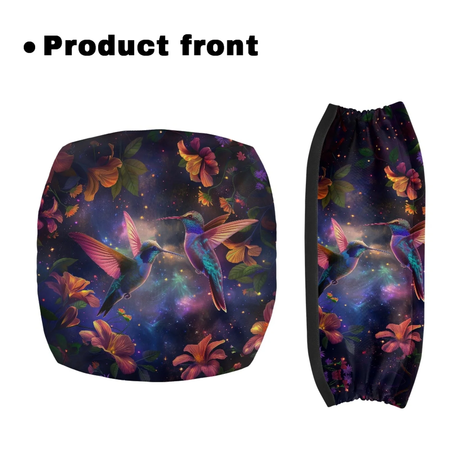 Coloranimal Galaxy Floral Hummingbird 2 Pcs Walker Seat Set for Women Friends Rollator Seat Back Cover 2026 New