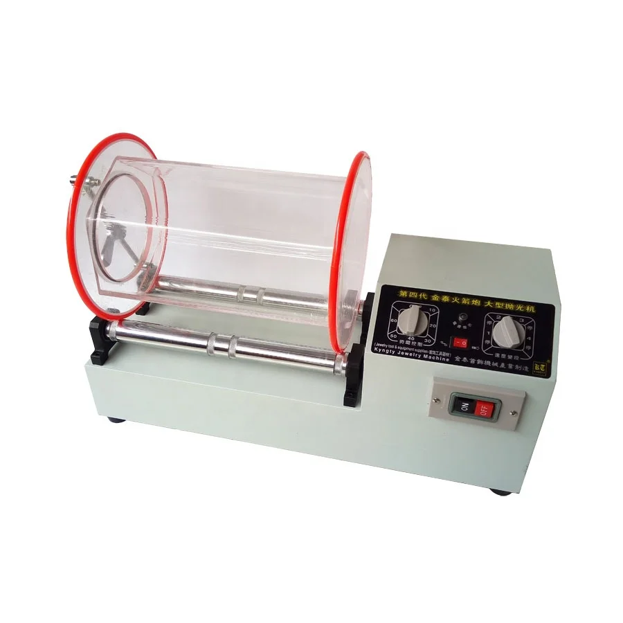 Jewelry Polisher Tumbler 11kg Capacity Mini Rotary Tumbler Machine with Timer Jewelry Polisher Finisher for Jewelry 110/220V