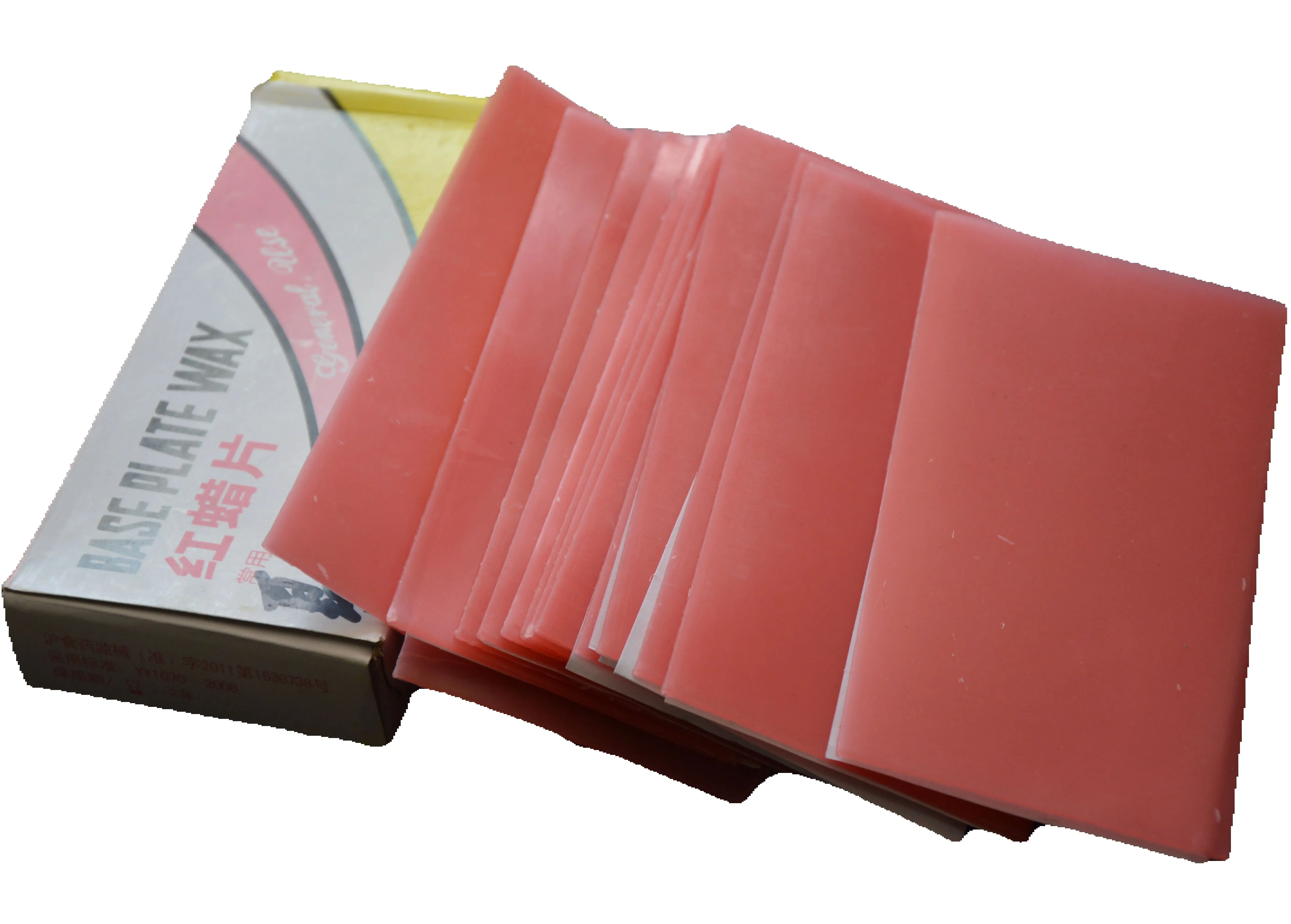 Red Dental Base Plate Wax Sheets Dental Lab Modeling Carving Casting Wax for Denture Crown Bridge Dental Laboratory Consumables