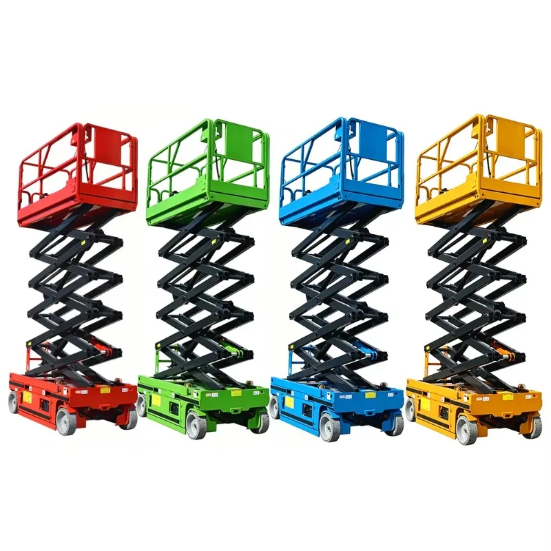 3m 4m 6m 14m Heavy Outdoor Movable Full Electric Scissor Platform 230kg 2000kg for Street Light Repair Wholesale