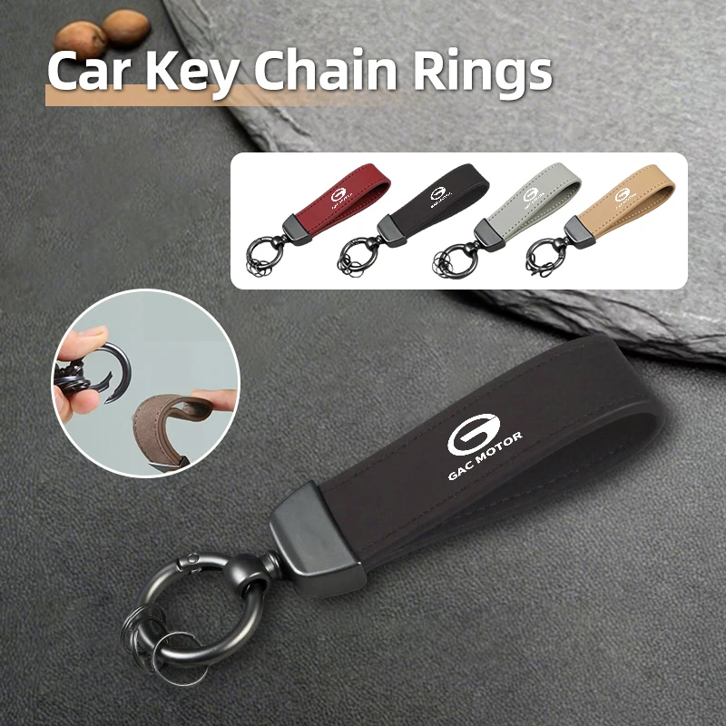 Car PU Leather Keychain Auto Accessories For Trumpchi GS3 GS4 GS5 GS8 GA3 GA4 GA5 GA6 GA8 GM6 GM8 M8 M6