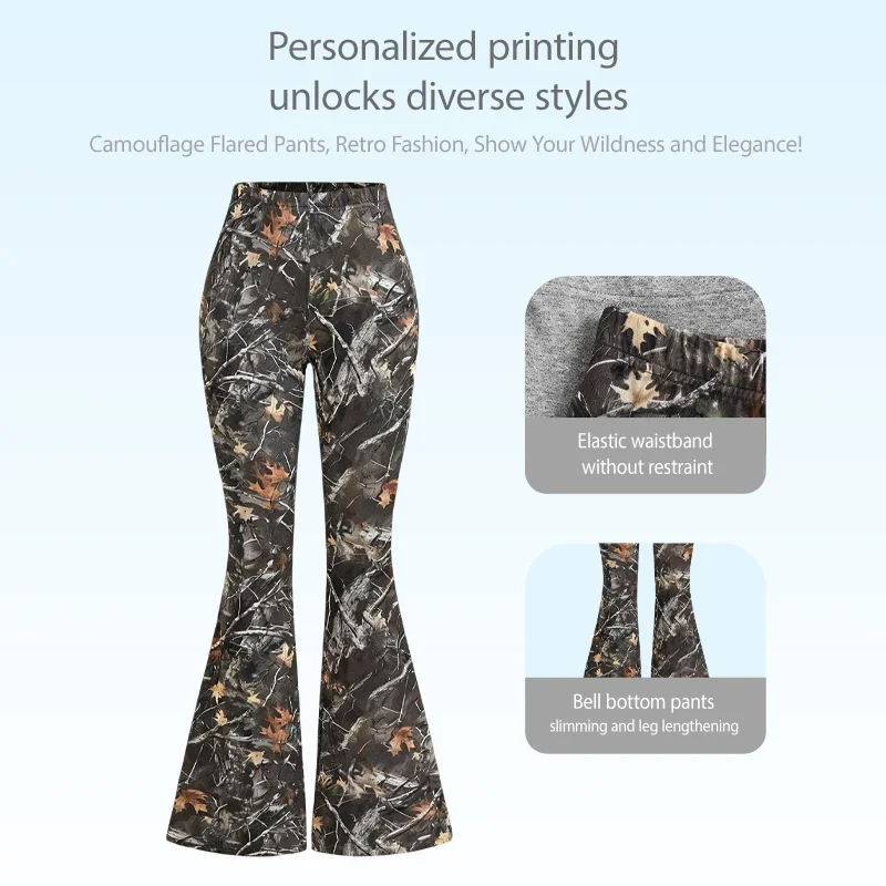 Yoga flare pants women's high waist outer wear fitness casual pants - Image 3