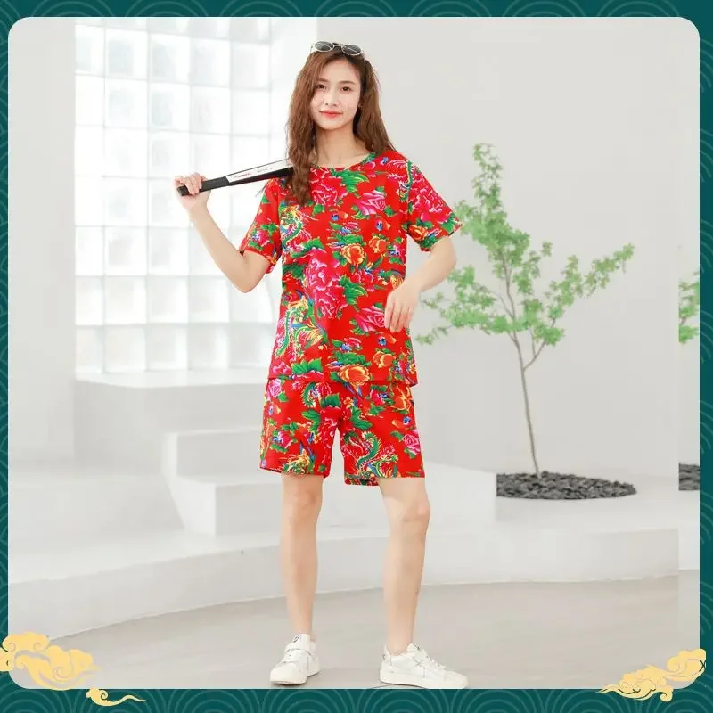 New women's clothing Northeast big flower suit retro fashion trend clothes