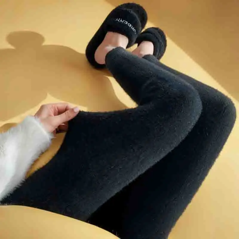Flared Leggings Women Personality Office Stretchable Commuting Outside Wearing Bohemia Warmer Woman'S Korea'S Splicing Sporting