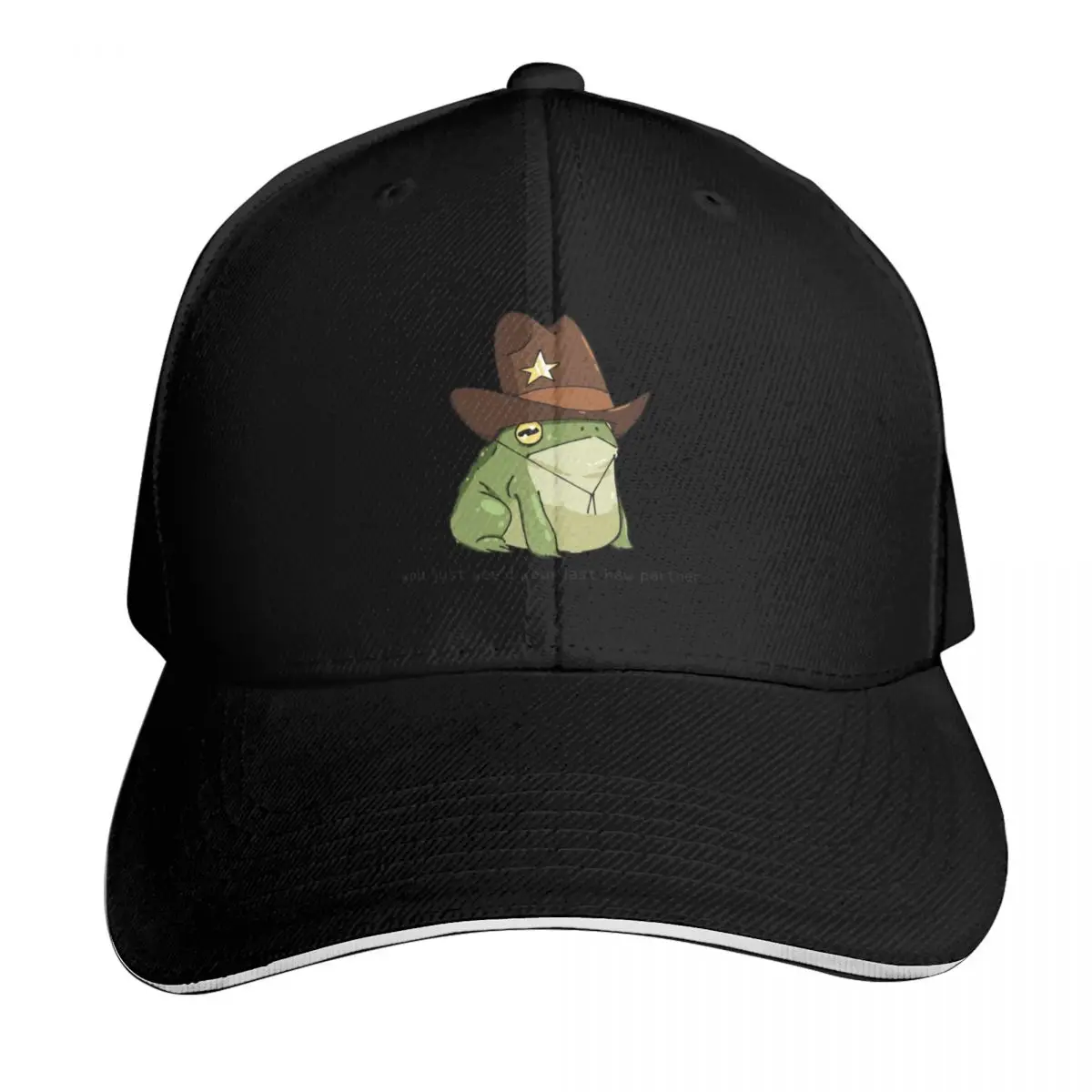 Funny You Just Yee'd Your Last Haw Partner Cowboy Frog Meme Baseball Cap Men Women Casual Summer Sport Sun Cap