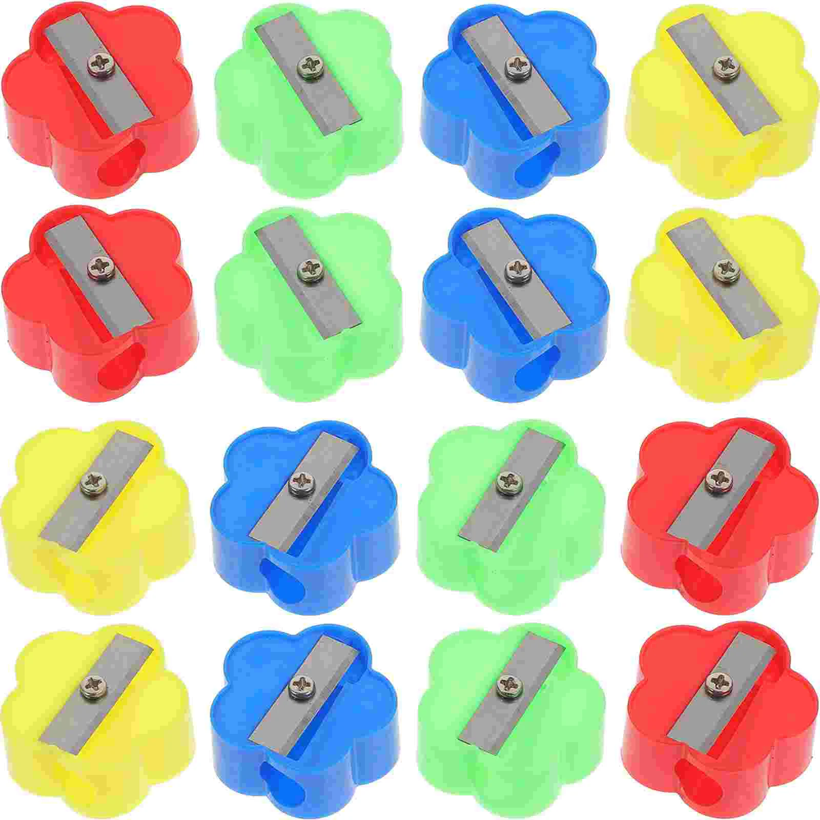 

40 Pcs Colored Pencil Sharpener Mini Single Hole Tiny Sharpeners Kids for Artist Bulk School Supplies Pupils