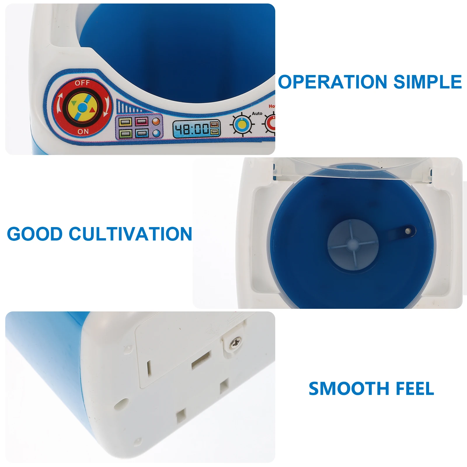 

Simulation Mini Washing Machine Kids Playing House Toy Pretend Laundry Playset Room Housework Toys for Plastic Working