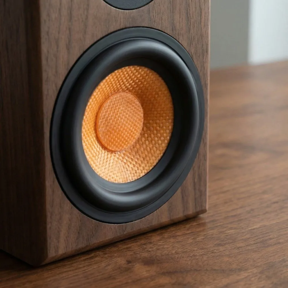 Picture 4: 0.8 Inches Inner Diameter Paper Speaker Cone Stretch Dirt Blocking Speaker Drum Rubber Surround for 3 Inches Speaker