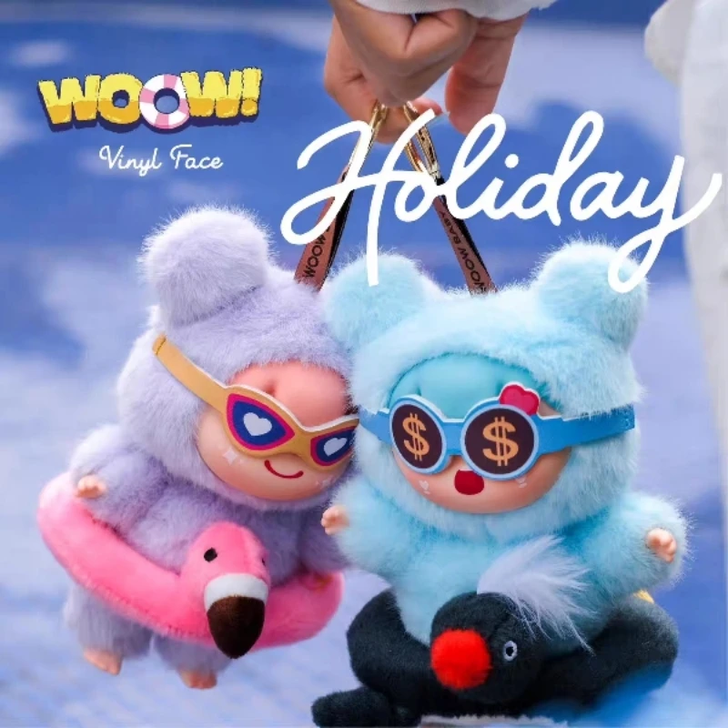 

Натуральная слепая коробка Woow Happy Holiday Series, милая виниловая подвеска для лица, кукла, украшение для сумки, подвески, подарок на день рождения для девочек