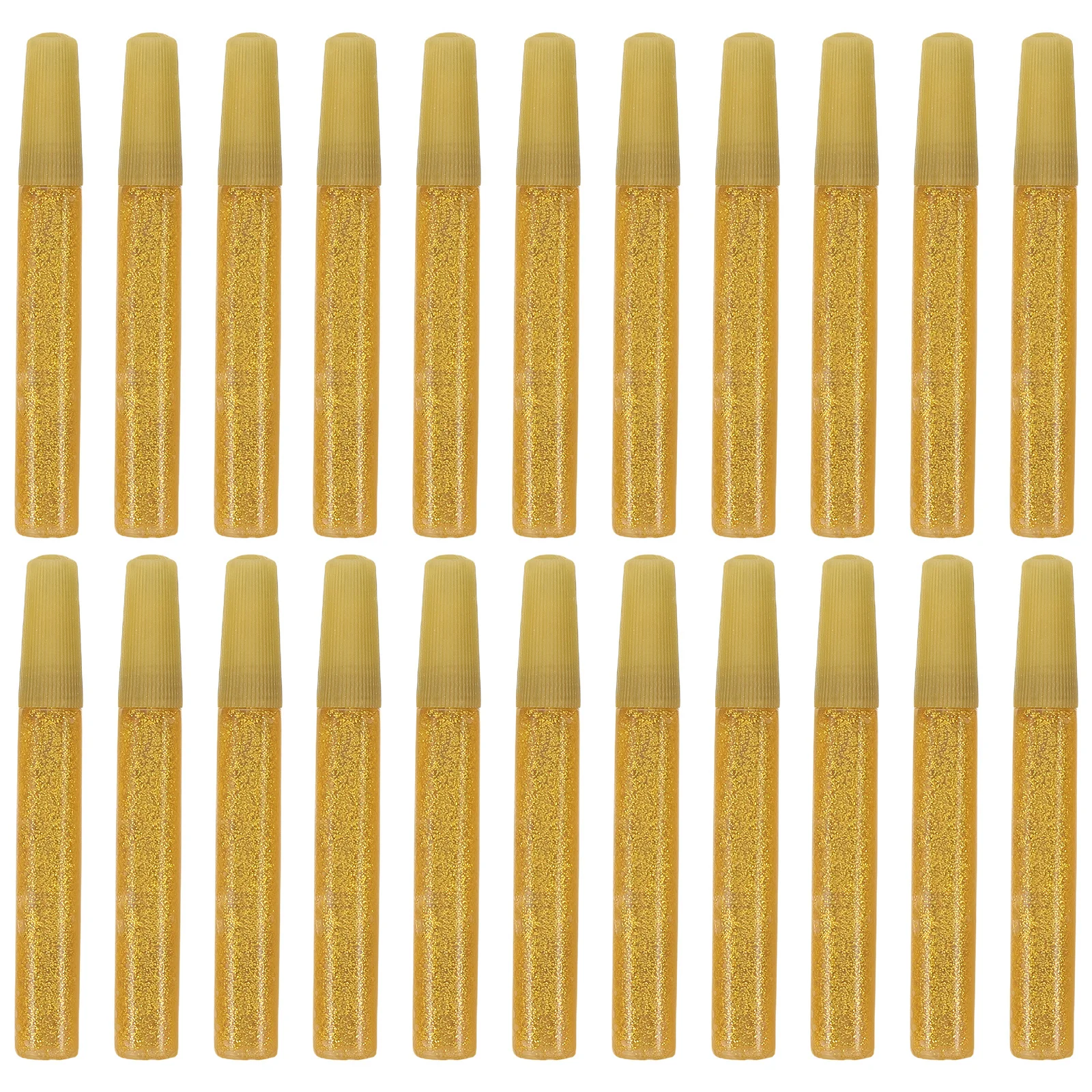 50pcs Gold Glitter Glue Pens Shiny Sparkle Effect Smooth Flow For Art Crafts Coloring Diy Projects Fine Tip Multipurpose