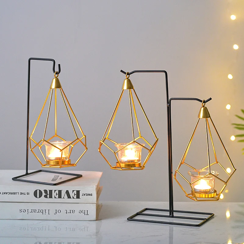 

Centre Luxury Candle Holder Metal Design Headboards Modern Nordic Candle Holder Golden Living Room Porta Velas Home Decor Items
