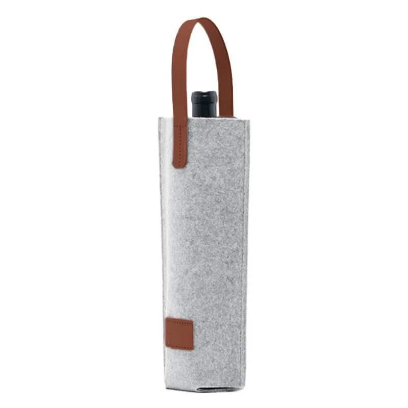 

Felt wine bag banquet red wine bag single double double single double bottle wine water beverage gift storage bag