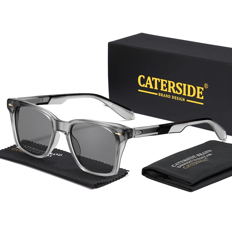 

CATERSIDE новые винтажные квадратные мужские солнцезащитные очки, брендовый дизайн, высококачественные солнцезащитные очки, женские вечерние очки для путешествий, уличные очки UV400
