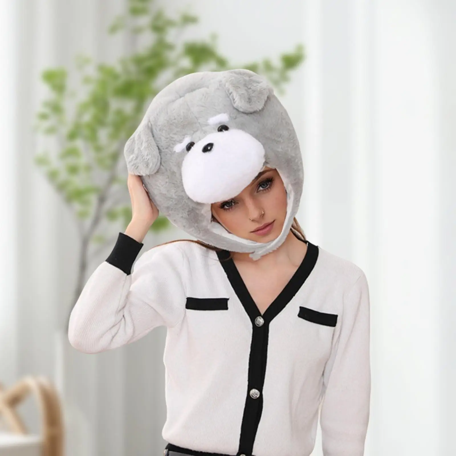 

Плюшевый головной убор, шляпа, плюшевый костюм «сделай сам», шляпа для карнавальных маскарадных ночных клубов