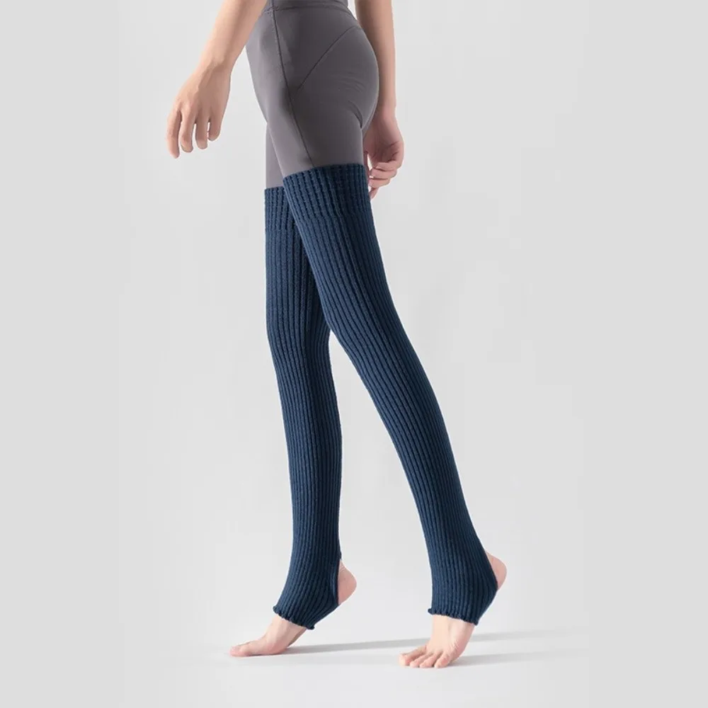 Exercising Knee High Ballet Leg Warmers Solid Color Soft Long Foot Covers Foot Cover Pilates Yoga Knitted Socks Yoga Socks