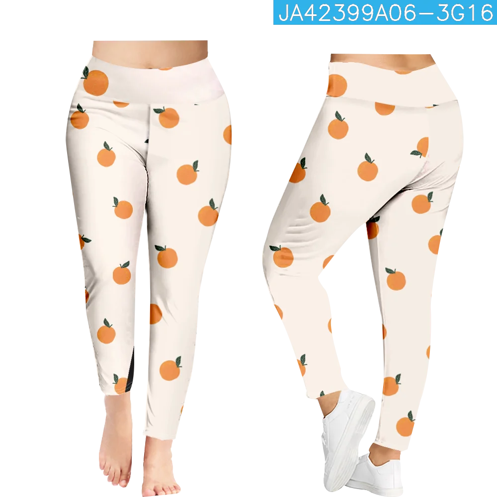 Zomer Fruitprint Broek Gym Leggings Frisse Mode Streetwear Vrouwen Y 2K Broek Sexy Broek Stretch Fitness Push-Up Legging