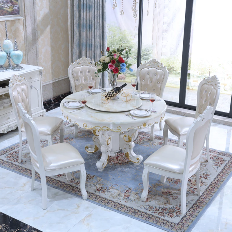 

Decoration Marble Dining Tables Modern Design White Nordic Kitchen Dining Tables Space Saving Tavolo Da Pranzo Furniture Home