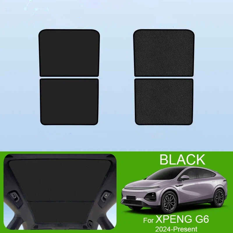 

For XPENG G6 2024-Present Car Sunroof Sunshade Cover Colorful Ice Nano Heat Insulation Skylight Anti-UV Auto Accessories