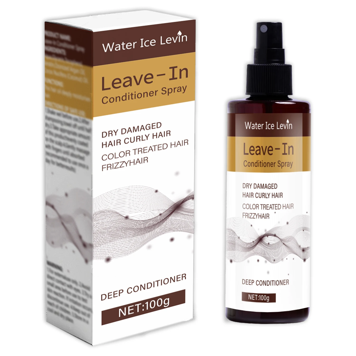 Leave-In Conditioner Spray with Keratin & Argan Oil - Deep Hydration for Curly/Color-Treated Hair - Frizz Control & Shine Enhanc view 6