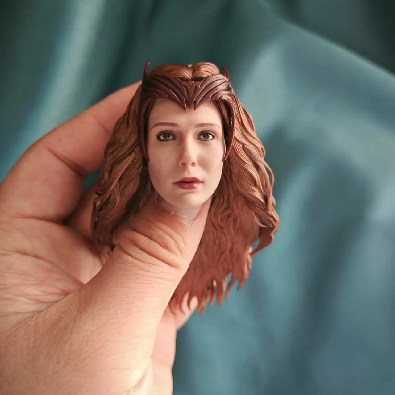 Em estoque 1/6 elizabeth cabeça esculpida modelo com máscara caber 12 ''feminino soldado figura de ação corpo bonecas tq0520 brinquedos