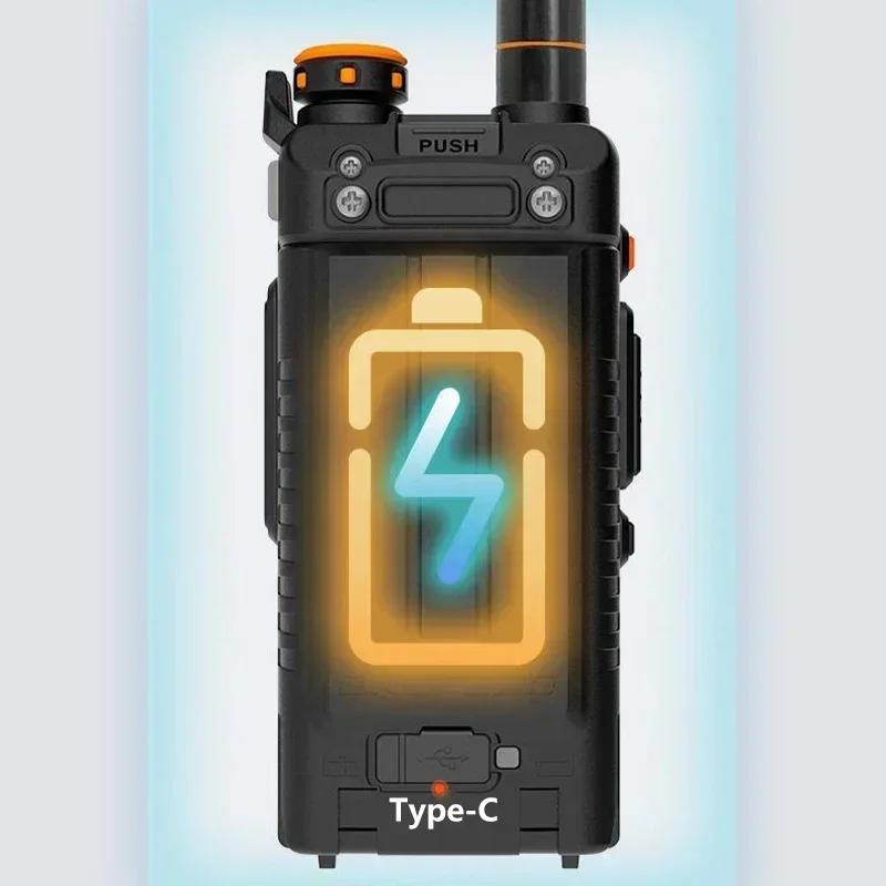 Baofeng BF-K5 Pro Max جهاز اتصال لاسلكي عالي السعة متعدد الموجات AM FM للحد من الضوضاء NOAA طويل المدى 999 قنوات BF-K5 Plus راديو #6