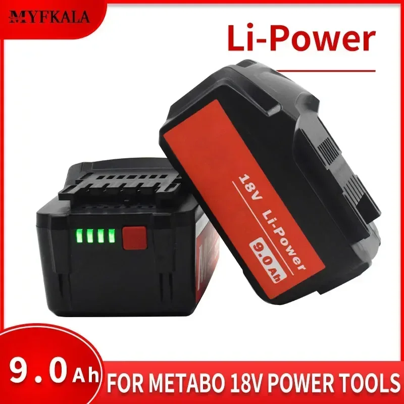 For Metabo 18V 4.0-9.0Ah Battery Power Tools Drill Driver Wrench Hammer Grinder for Metabo 18VBattery Asc30 Asc55 625592000