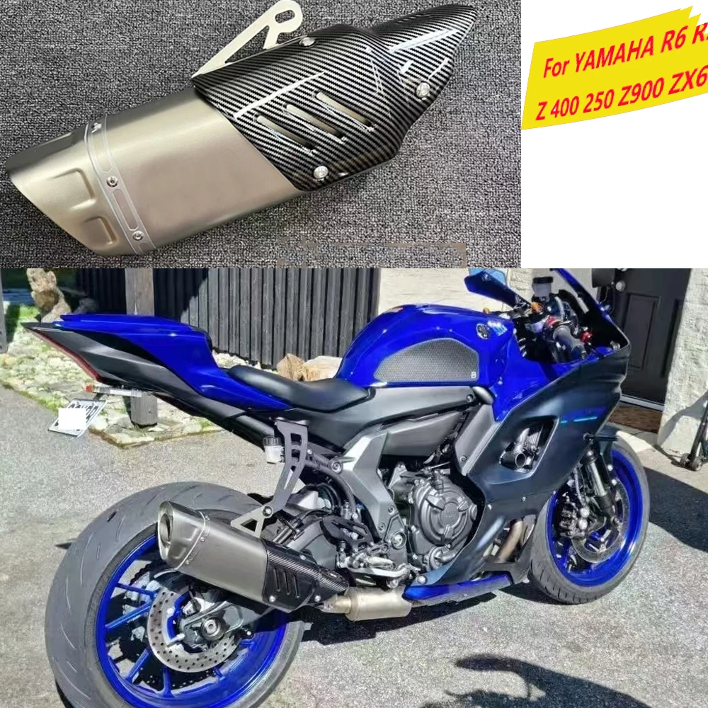 

Universal 51mmEscape Moto Motorcross Exhaust Motorcycle Pipe Muffler Bicyclefor HONDA CBR650F CBR300 Z250 Z400 Z900 Z800 R3 R6