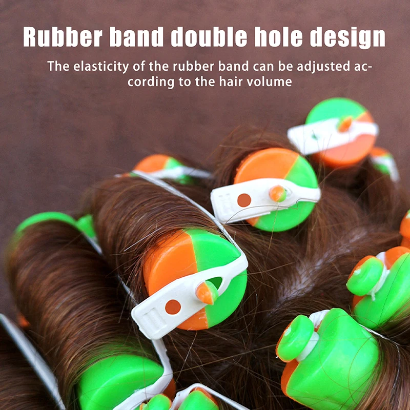 10Pcs Perm Curling Rods 8 Sizes Of Curling Irons Plastic Cold Wave Rods With Elastic Band For Women Long Short Hair DIY