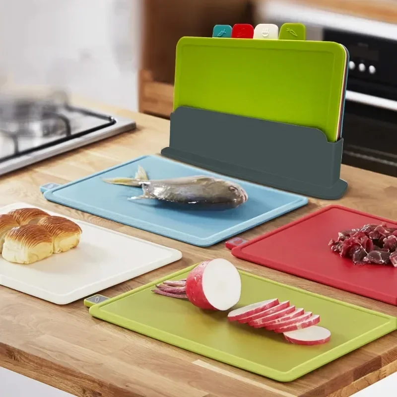 Cutting Board Sorting Cutting Board 4pcs Sets for Anti Bacterium Plastic Chopping Board Plastic Dishwasher Safe kitchenware