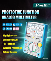 ProsKit MT-2019 Protective Function Analog Multimeter Safety Standard Professional Ohm Test Meter Tester Analog