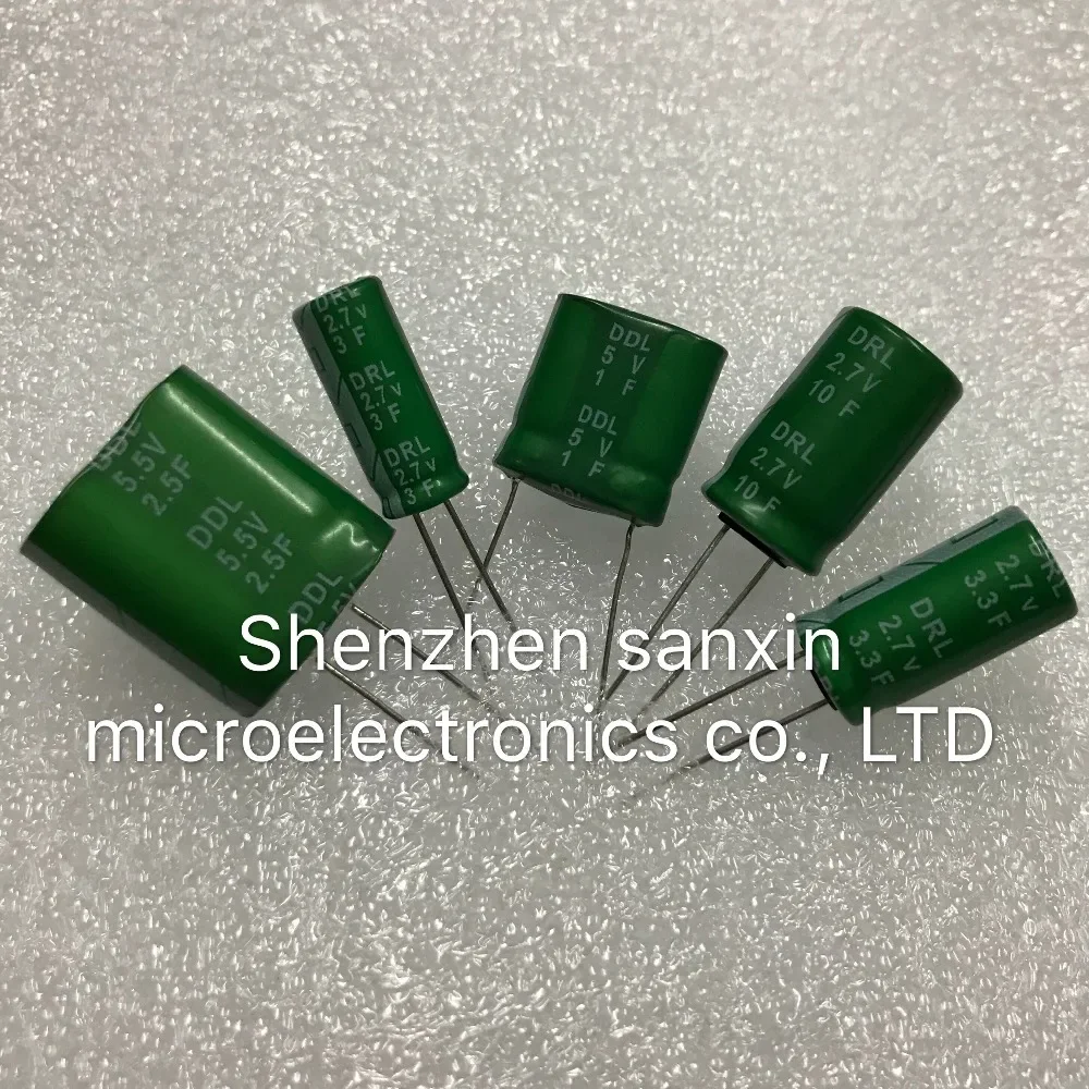 

10pcs/lot 5.5V 2.5F super capacitor 2.7v 3F 1F 5v 2.7V 10F 2.7V 3.3Ffarad capacitor super capacitor