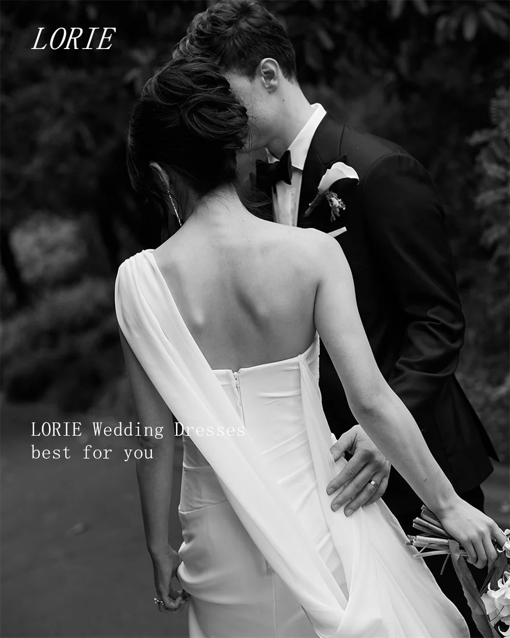 LORIE Luxury Mermaid Wedding Dress One Shoulder Bridal Dresses Pleat Waist Cinching Wedding Gown Customized 2026