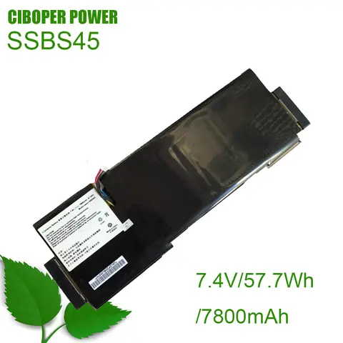 CP 노트북 배터리 SSBS45 SSBS46 Haier x1, x1t Mai Benben Jinmai 3 Mai 3 교체 용 7.4V/57.7Wh/7800mAh 11.1/43.3Wh/3900mAh