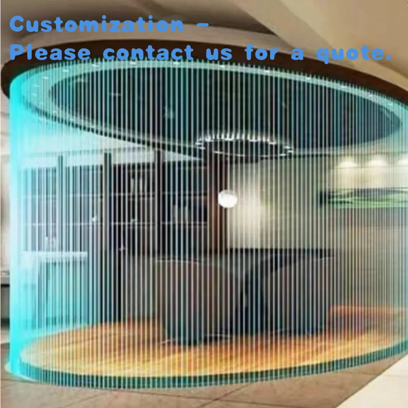 

custom.Modern Indoor-Outdoor LED Rain Curtain Waterfall Fountain Stainless Steel Garden Ornament & Swimming Pools