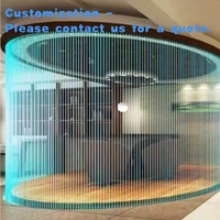 custom.Modern Indoor-Outdoor LED Rain Curtain Waterfall Fountain Stainless Steel Garden Ornament & Swimming Pools