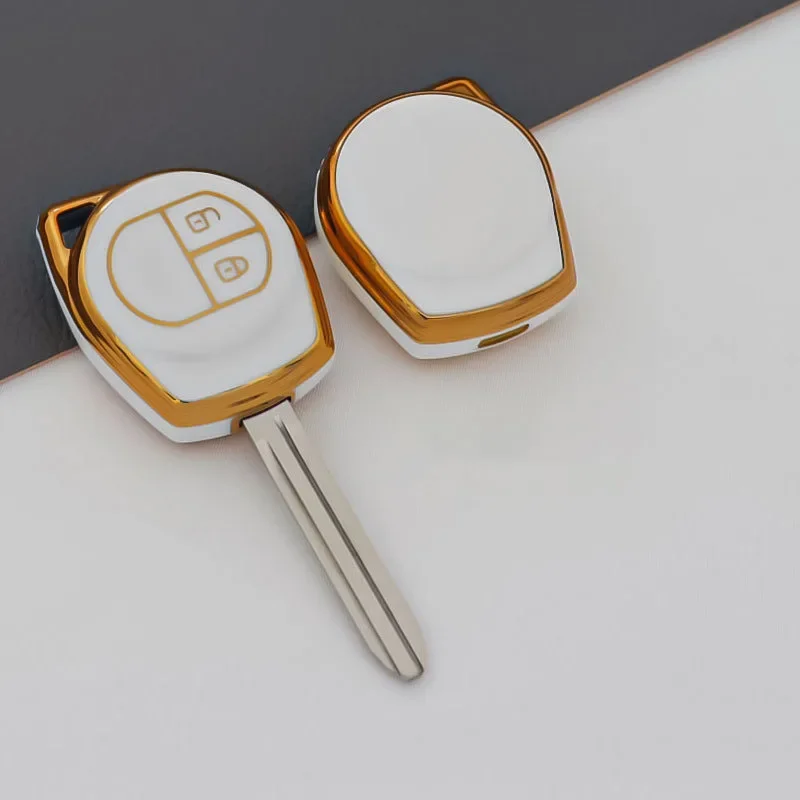 2 Buttons Car Key Cover Case Remote Key Shell Fob Holder Protector Fit For SUZUKI SWIFT SX4 ALTO VITARA IGNIS JIMNY Splash