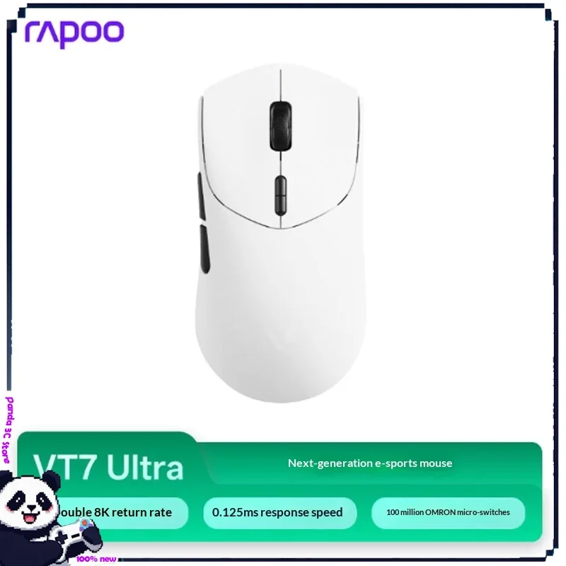 Rapoovt7 Ultra Wireless Gaming Mouse Dual 8k Nearlink Paw3950 Lightweight Esports Gaming Long Range Fps Accessories Csgo Apex