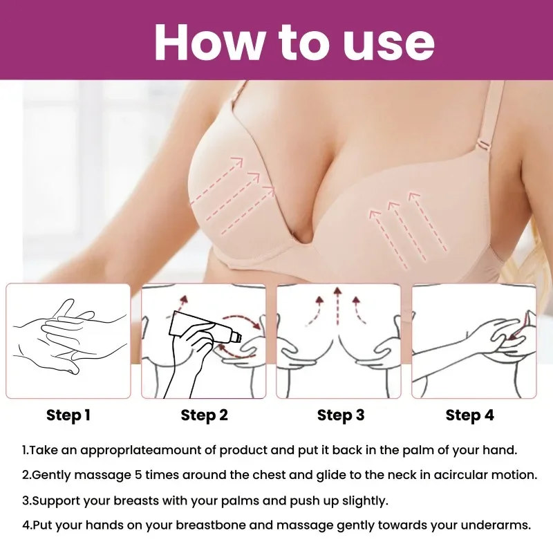 Effective Breast Enhancement Roll on Improve Sagging Breast Rapid Growth Enhance Elasticity Care Cream Breast Enhancement Cream