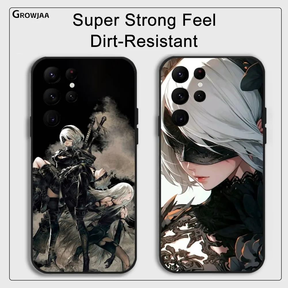 Game N-nier A-automata Phone Case for Samsung Galaxy S24 Ultra S22 S23 Ultra S21 S20 5G Protective Silicone TPU Funda