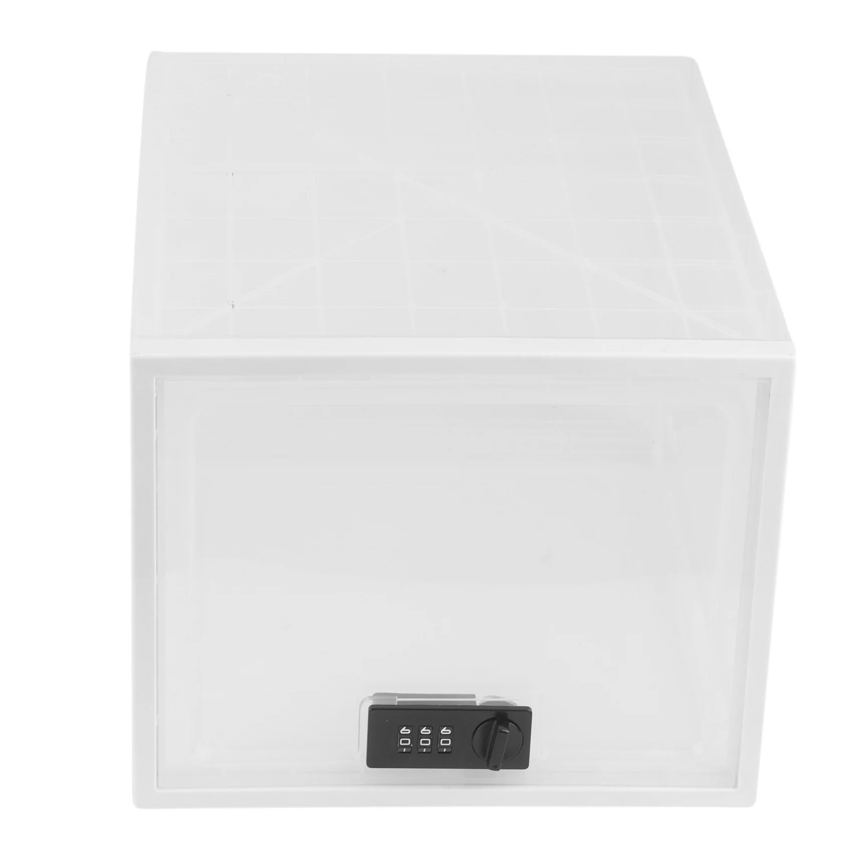 A89X Refrigerator Food Transparent Storage Box with Password Lock Medicine Box Mobile Phone Tablet Password Box A