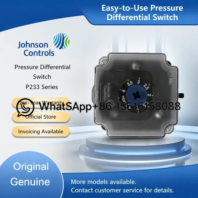 original-johnson-controls-p233a-4-aa-p233a-10-akc-p233a-50-aac-air-differential-pressure-switch-hvac-refrigeration-sensor