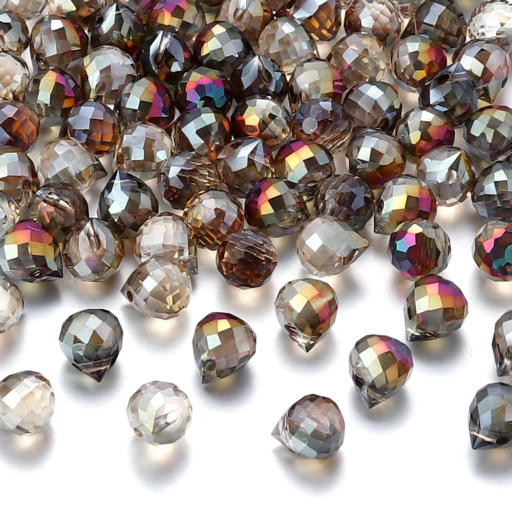 50 Stück Erdbeer-Kristallperlen, bunt, facettiertes Glas, lose Distanzperlen für Schmuckherstellung, DIY-Halskette, Armbänder, Zubehör – Detail 14