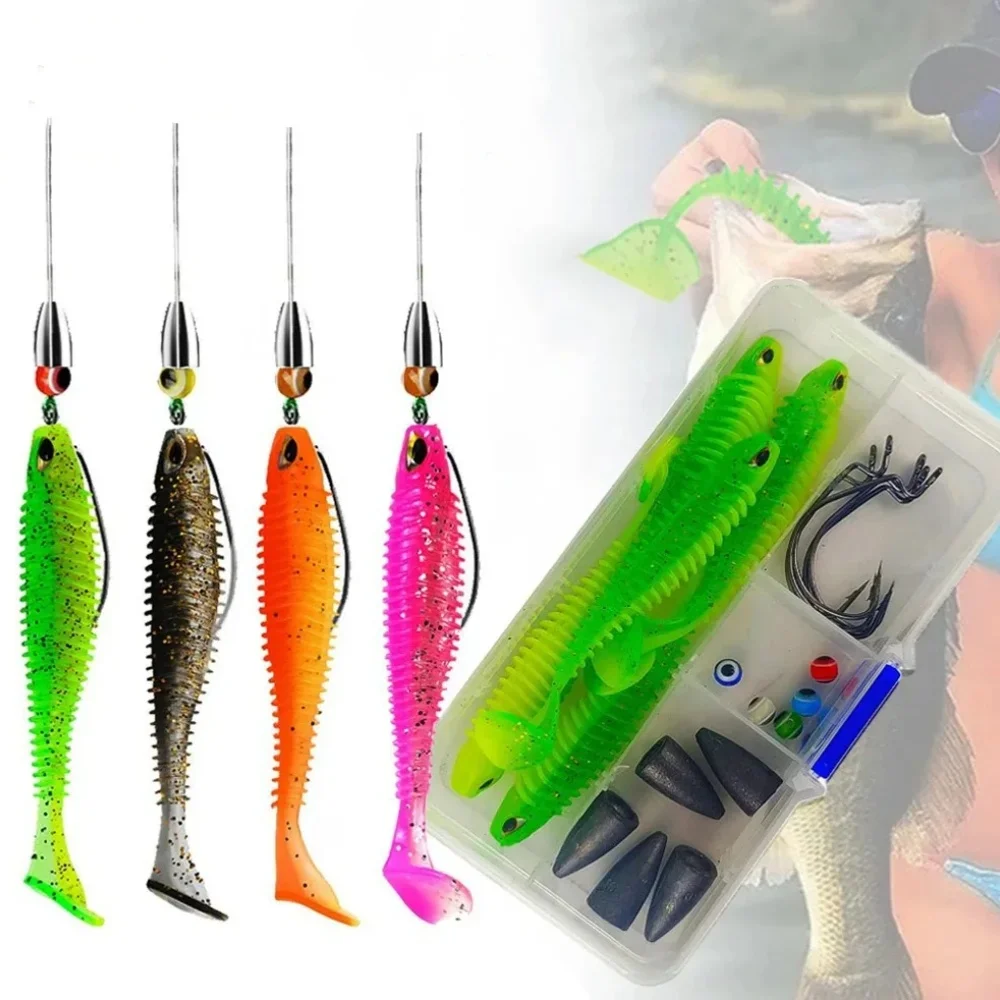 Kit herramientas accesorios vinilos silicona carpa Swimbait para pesca - imagen 4