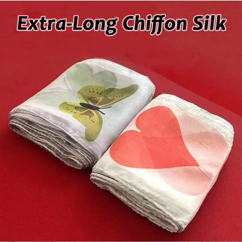 

‌ 15 м удлиненный шифоновый шелковый шарф, волшебная иллюзия, реквизит для сцены/вечеринки/уличного фокусника, исчезающий трюк, плавное исполнение