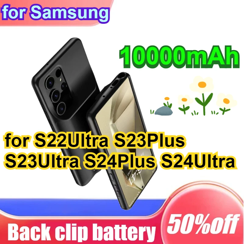 

10000mAh High Capacity Power Bank Charging Case for Samsung Galaxy S22Ultra S23Plus S23Ultra S24Plus S24Ultra