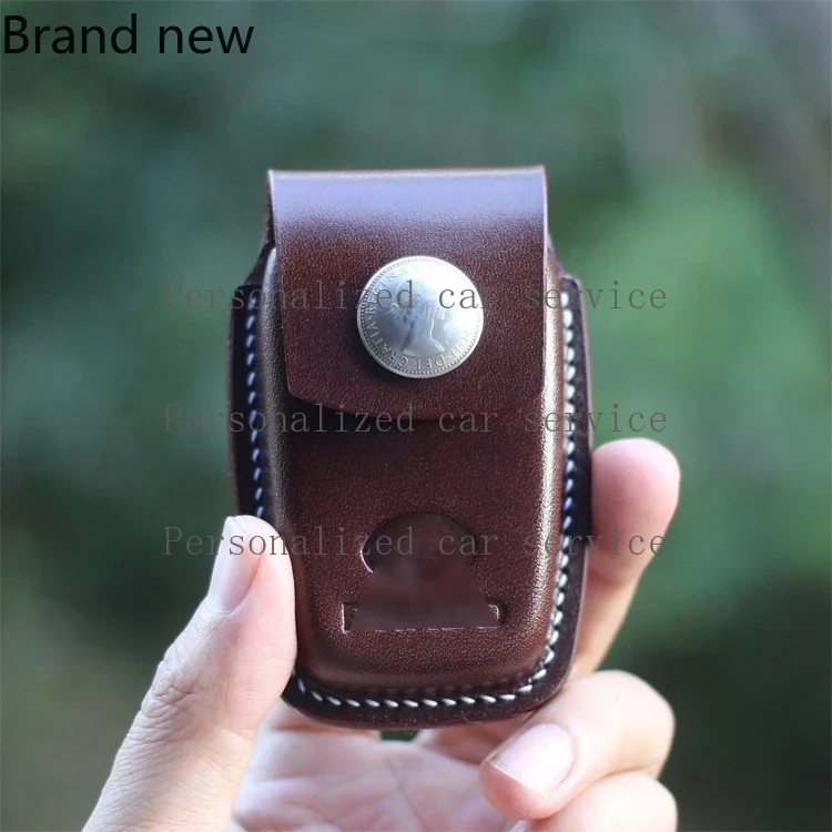 

Suitable for Toyota Crown PRADO New Saina Key Set Handmade Shaped Vegetable Tanned Leather Key Case